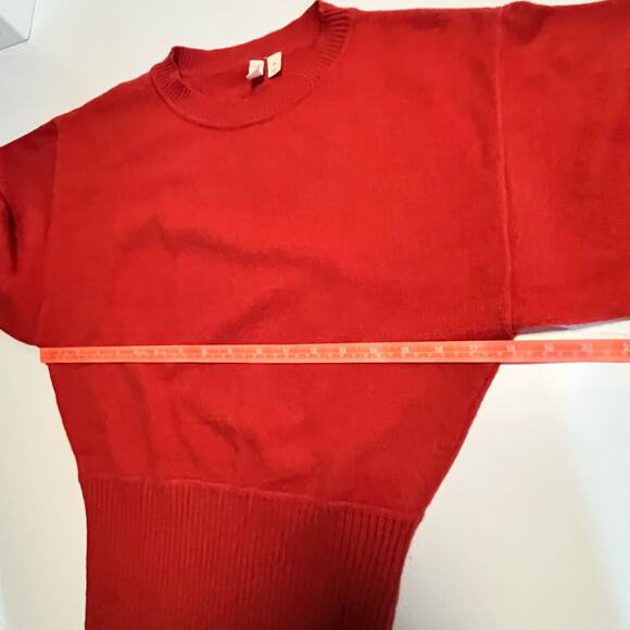 Moth Sweater Size XS Cabin Balloon Sleeve Burnt Orange Oversized Anthropologie - Picture 10 of 14